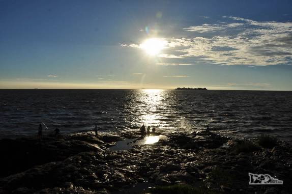 Fim de tarde no Rio da Prtata, em Colonia del Sacramento, no sul do Uruguai
